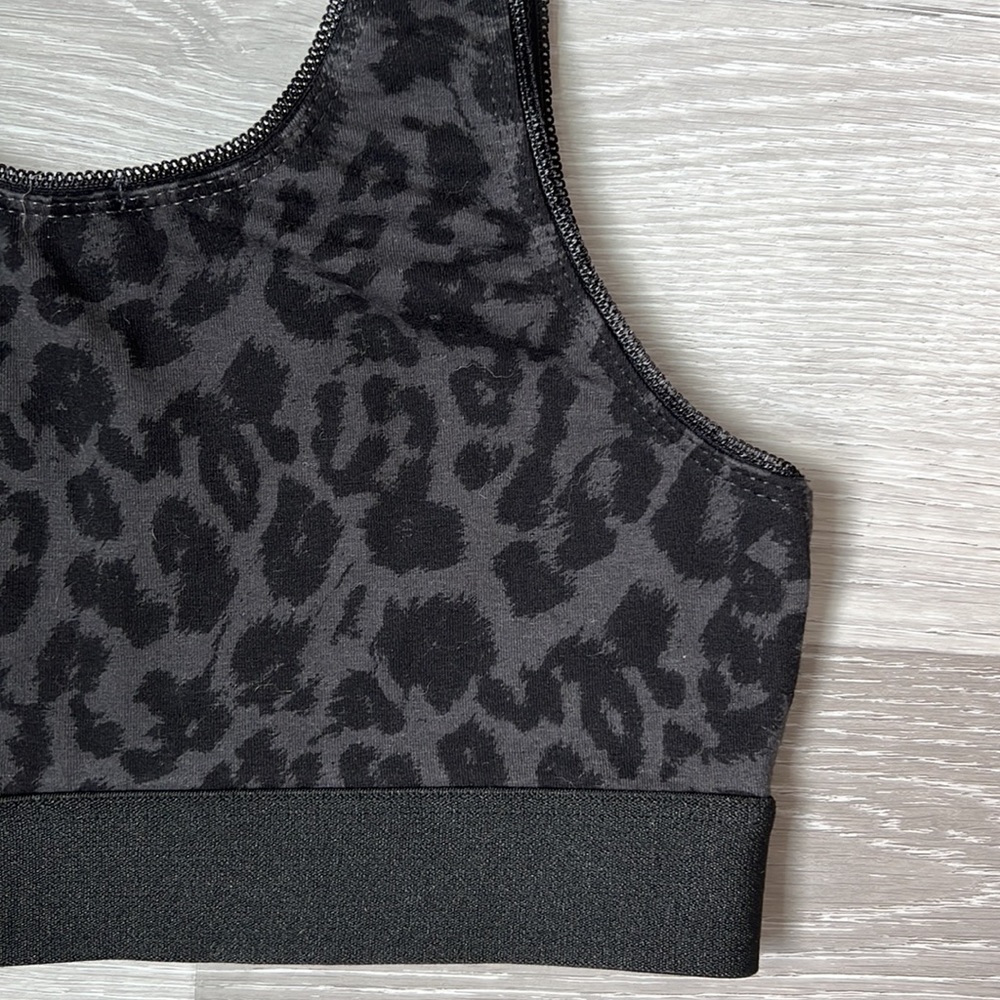 LNA Black Leopard Sports Bra | NWT Size Small - Picture 7 of 10